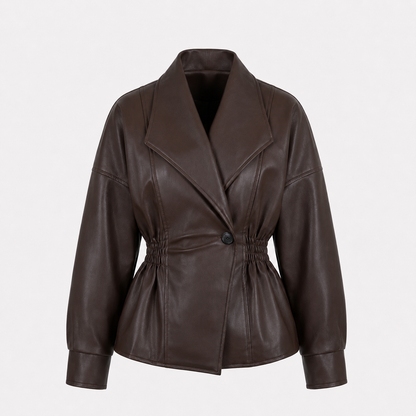 Veste Cintrée en Similicuir