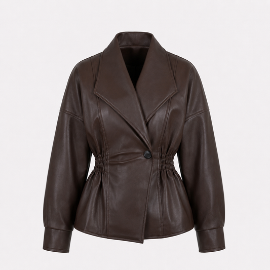 Veste Cintrée en Similicuir