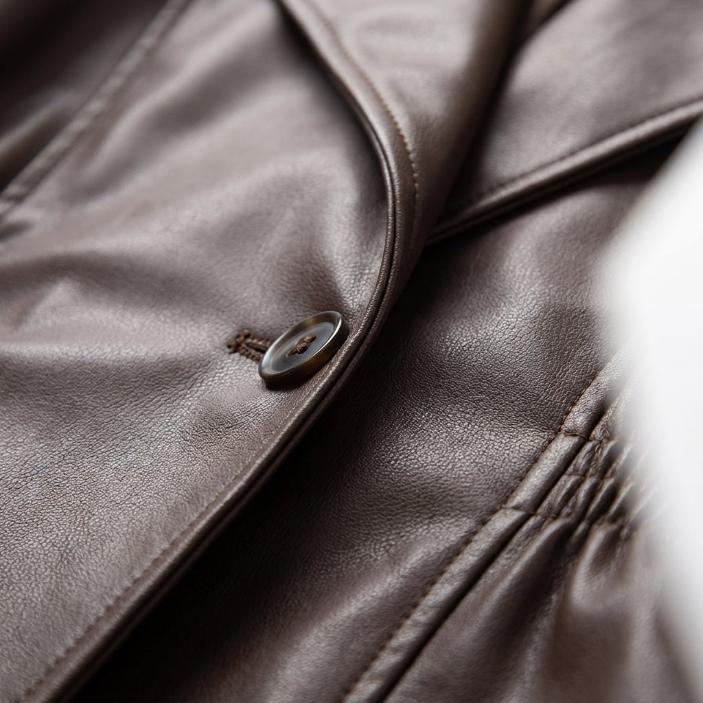 Veste Cintrée en Similicuir