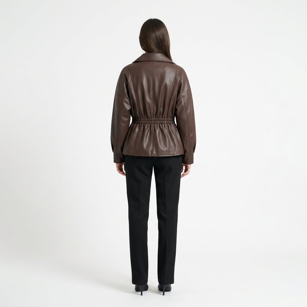 Veste Cintrée en Similicuir