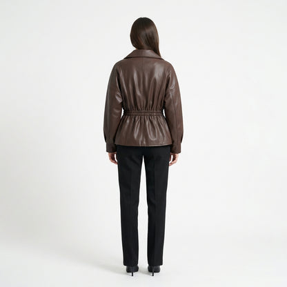 Veste Cintrée en Similicuir