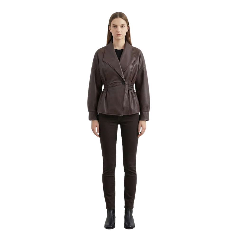 Veste Cintrée en Similicuir
