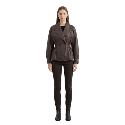 Veste Cintrée en Similicuir