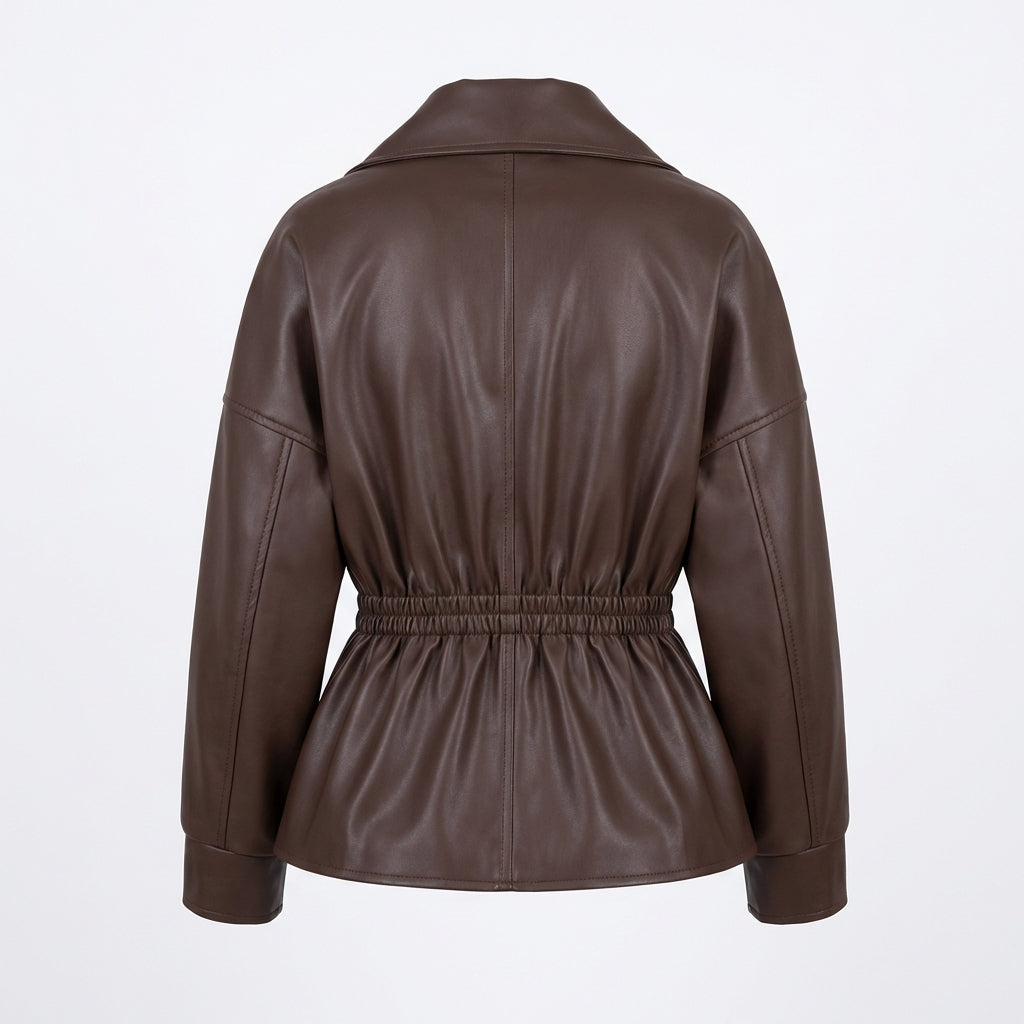Veste Cintrée en Similicuir
